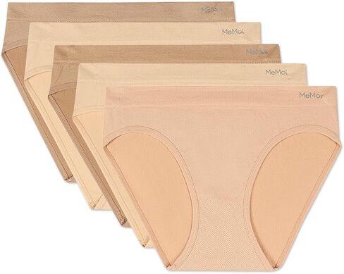 MeMoi Women's 5Pk Seamless Striped Bikinis in Saudi Arabia