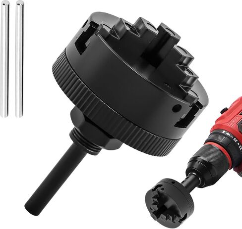Mini Lathe Chuck Set, 3 Jaws Self-Centering Lathe Chucks, Z011 Extension Three Jaw Chucks and Connecting Rod Set, Electric Drill Chuck(COLOR:black) in Saudi Arabia