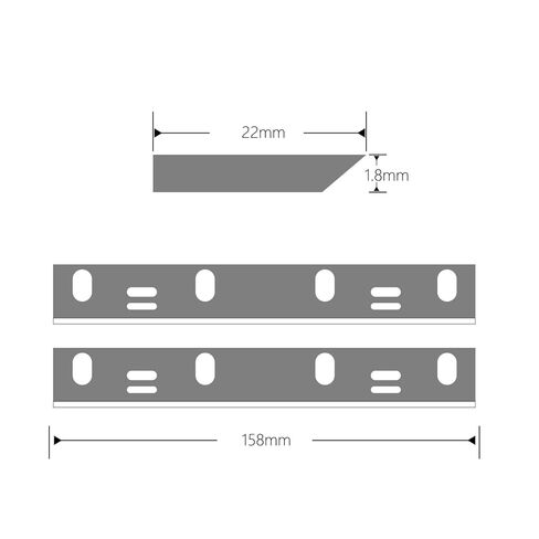 4 قطعة 158 مللي متر x 22 مللي متر x 1.8 مللي متر HCS شفرات المسحاج ل JT160 37-070 072 372 PC160 JT PC37072 TSPL152 WP150 in Kuwait