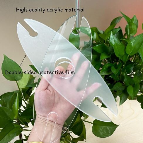2 PCS Classic Wine Caddy Router Template, 1/4'' Thick Acrylic Wine Cup Rack Carving Templates Jig, DIY Router Inlay Template for Home Kitchen DIY Cutting in Saudi Arabia