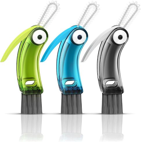 3 in 1 Cup Lid Cleaning Brush 3 PCS - Home Kitchen Multifunctional Cleaning Brush Set, Gap Cleaner Brushs and Portable Travel Bottle Lid Cleaner Tools (Multicolor) in Saudi Arabia
