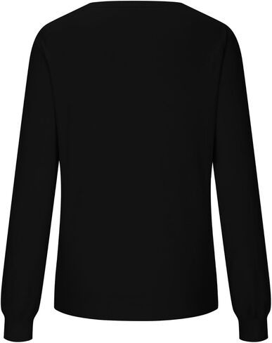 Womens Sweaters Dressy Casual Long Sleeve Knit V Neck Sweater Pullovers Trendy Winter Clothing Knitted Shirts Tops in Saudi Arabia
