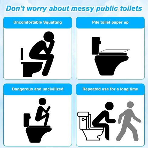 Commode Disposable Toilet Seat Covers Waterproof – 50 Pack, Individually Wrapped, Non-Woven Travel Toilet Seat Cover for Public Restrooms, Hospitals & Trips in Saudi Arabia