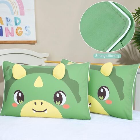 Toddler Pillowcase for 13x18 Pillow, 2 Pack Cute Toddler Pillow Case Soft Baby Toddler Pillow Cover for Boys Girls Travel Pillowcase with Envelope Closure,Pink in Saudi Arabia