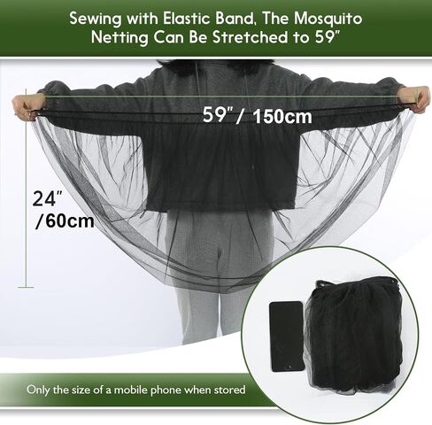 2-Pack Stroller Mosquito Net, Universal Bug Net Cover for Stroller, Bassinets, Cradles, Playards, Pack N Plays and Portable Mini Crib, Durable Baby Insect Netting Infant Essential (Black+White) in Saudi Arabia