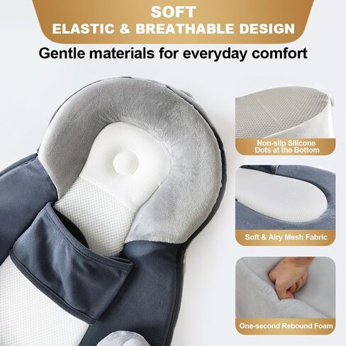 Baby Feeding Pillow, Anti Overflow Breast Feeding Pillow, Baby Lounger & Tummy Time Mat, Detachable Design in Saudi Arabia