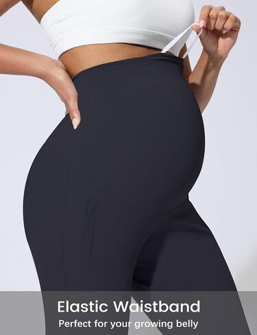 Mama Land Maternity Joggers with Pockets Over The Belly Buttery Soft Pregnancy Pants for Yoga & Activewear in Saudi Arabia