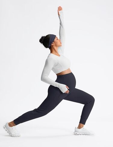 Mama Land Maternity Joggers with Pockets Over The Belly Buttery Soft Pregnancy Pants for Yoga & Activewear in Saudi Arabia