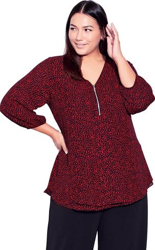 قميص AVENUE النسائي مقاس كبير AVESTUDIO TOP MEILA Zip PRT in Kuwait