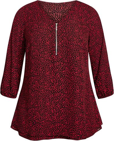 قميص AVENUE النسائي مقاس كبير AVESTUDIO TOP MEILA Zip PRT in Kuwait