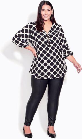 قميص AVENUE النسائي مقاس كبير AVESTUDIO TOP MEILA Zip PRT in Kuwait