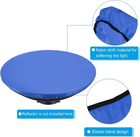 17" 42cm Soft Diffuser Lamp Cover, Cloth Diffuser Strobe Reflector Lamp Sock for Flashing Light Dish Photography Studio, Blue in Saudi Arabia