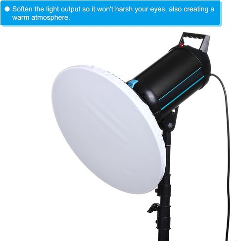 17" 42cm Soft Diffuser Lamp Cover, Cloth Diffuser Strobe Reflector Lamp Sock for Flashing Light Dish Photography Studio, Blue in Saudi Arabia