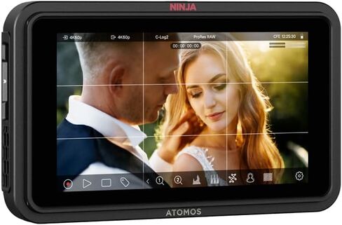 شاشة تسجيل كاميرا Atomos Ninja TX GO مقاس 5 بوصات، HDMI CFexpress، Wi-Fi HDR، شاشة لمس ProRes RAW in Saudi Arabia