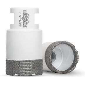 Diaflex Premium Brazed Core Bit – 1/4" Diamond Hole Saw for Porcelain, Ceramic, Stone, Dekton – 5/8"-11 Thread – Fast Clean Cuts – Vacuum Brazed – Wet or Dry Use in Saudi Arabia