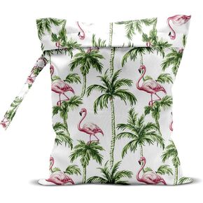 Wet Bag for Swimsuit, Beach Travel Essentials Wet Dry Bag, for Sunscreen Toiletry Dirty Clothes Yoga Gym Diaper, Friends Summer Beach Vacation Gifts. Colorful palm trees in Saudi Arabia