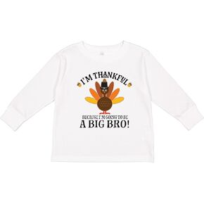 تي شيرت Inktastic Big Bro إعلان الشكر للأخ للأطفال الصغار بأكمام طويلة in Kuwait