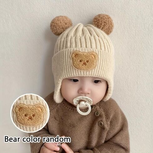 Thick Warm Hat for Winter, Featuring Cute Cartoon Designs for Boys Girls Ear-Protection for During Outdoor Activities in Saudi Arabia