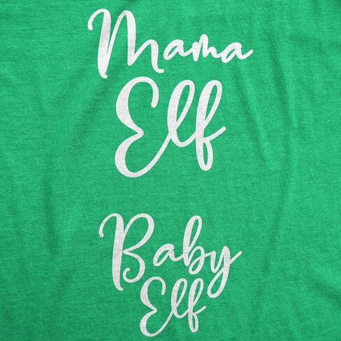 Maternity Mama Elf Baby Elf Pregancy T Shirt Cute Christmas Tee in Saudi Arabia