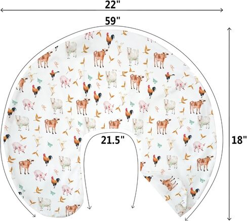 Duck Hunting Hunter Baby Nursing Pillow Covers for Boy Girl Flying Mallard Ducks Dog Reef Feathers Nursery Pillowcase for Breastfeeding Pillows Soft Stretchy Wild Bird Slipcovers for Newborn Infant in Saudi Arabia