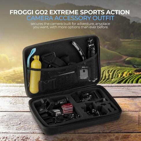 GoPro Hero13 Black - Action Action Camera مع فيديو 5.3k60 ، صورة 27 ميجابكسل ، حزمة مع مجموعة Froggi Extreme Sport 47 -PC ، بطاقة microSD 64 جيجابايت (Hero13 Black) in Kuwait
