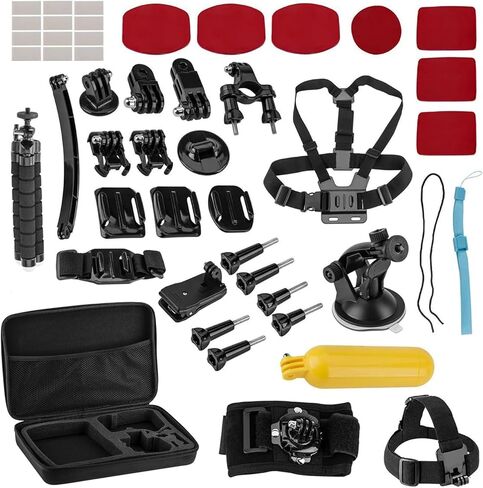 GoPro Hero13 Black - Action Action Camera مع فيديو 5.3k60 ، صورة 27 ميجابكسل ، حزمة مع مجموعة Froggi Extreme Sport 47 -PC ، بطاقة microSD 64 جيجابايت (Hero13 Black) in Kuwait