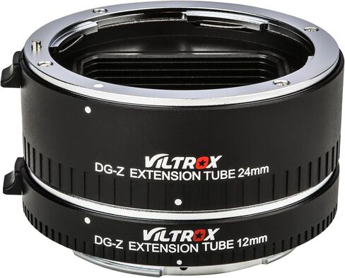 VILTROX DG-Z مجموعة حلقة أنبوبية تمديد ماكرو للتركيز التلقائي متوافقة مع كاميرات Nikon Z-Mount عديمة المرآة Zfc Z5 Z50 Z6 Z6II Z7 Z7II للتصوير الفوتوغرافي الماكرو (12 مم 24 مم) in Kuwait