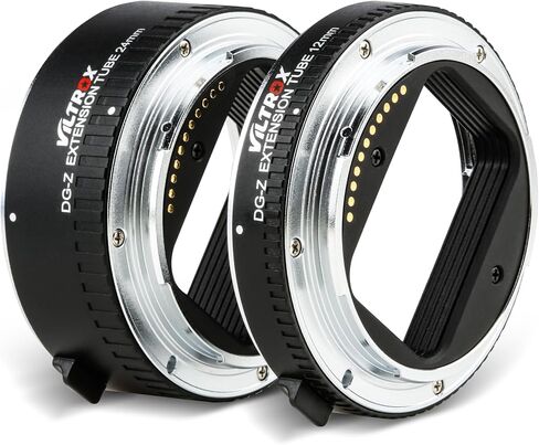 VILTROX DG-Z مجموعة حلقة أنبوبية تمديد ماكرو للتركيز التلقائي متوافقة مع كاميرات Nikon Z-Mount عديمة المرآة Zfc Z5 Z50 Z6 Z6II Z7 Z7II للتصوير الفوتوغرافي الماكرو (12 مم 24 مم) in Kuwait