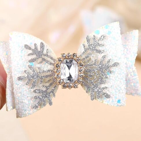 Glitter Unicorn Hair Bows for Girls - 2PCS Sparkly Pink Unicorn Bow, Cute Alligator Hair Clips Barrettes Hair Accessories for Toddler Kids Birthday Party, Princess Costume Gift in Saudi Arabia