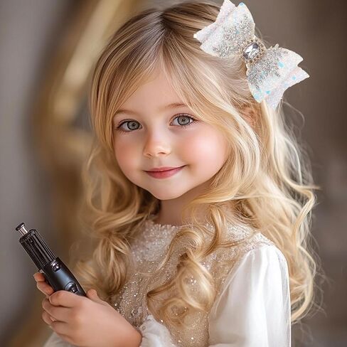 Glitter Unicorn Hair Bows for Girls - 2PCS Sparkly Pink Unicorn Bow, Cute Alligator Hair Clips Barrettes Hair Accessories for Toddler Kids Birthday Party, Princess Costume Gift in Saudi Arabia