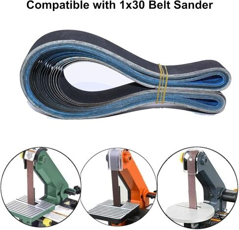 1x30 Sanding Belts for Knife Sharpening Kit, Silicon Carbide Belt Sander Belts 600 800 and 1000 Assorted Fine Grits,15-Pack in Saudi Arabia