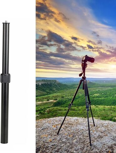Adjustable Aluminum Alloy Tripod Extension Rod, Central Column Extender for DSLR Camera and Microphone in Saudi Arabia