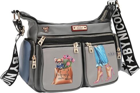 Nicole Lee Nikky Bag Messenger Bag, Essence of You, Eco-Leather, Multiple Pockets, Adjustable Strap (ESSENCE OF YOU) in Saudi Arabia