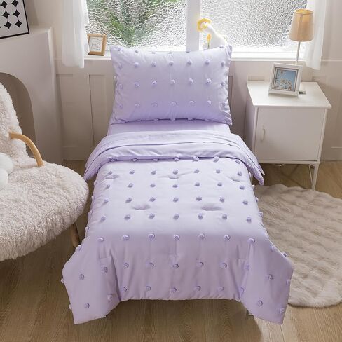 Caressma Navy Toddler Bedding Set Bed-in-a-Bag 4 Pieces, Soft Microfiber Kids Comforter with Cars,Buses & Traffic Lights Pattern, Includes Comforter, Fitted Sheet, Flat Sheet & Pillowcase in Kuwait