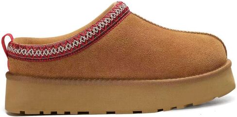 Women's Slippers Platform Mini Boots Short Ankle Boot Fur Fleece Lined House slippers Anti-Slip Boot For Outdoor in Kuwait