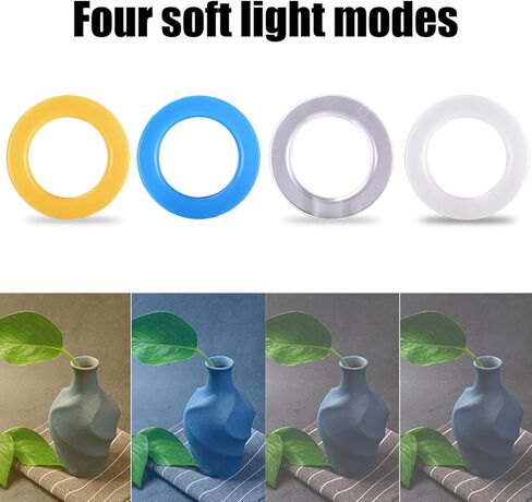 حلقات احترافية ومضات ضوئية مع وحدة تحكم LCD و7 وضع سطوع و8 محولات لتصوير كاميرا DSLR in Kuwait