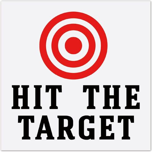 GORGECRAFT 10 Sheet Toilet Bullseye Stickers Hit The Target Urine Decals Toilet Target Aiming Stickers Red Bullseye with Targeting Line PVC Waterproof Decals for Potty Urinal Restroom Pee Training in Saudi Arabia