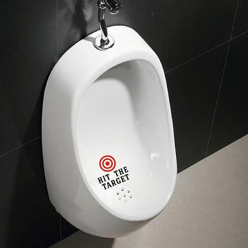 GORGECRAFT 10 Sheet Toilet Bullseye Stickers Hit The Target Urine Decals Toilet Target Aiming Stickers Red Bullseye with Targeting Line PVC Waterproof Decals for Potty Urinal Restroom Pee Training in Saudi Arabia