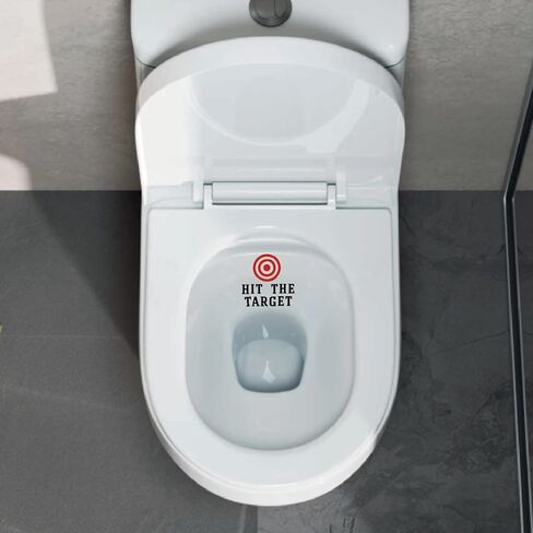 GORGECRAFT 10 Sheet Toilet Bullseye Stickers Hit The Target Urine Decals Toilet Target Aiming Stickers Red Bullseye with Targeting Line PVC Waterproof Decals for Potty Urinal Restroom Pee Training in Saudi Arabia