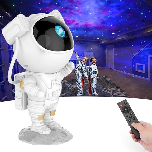 SFOUR Astronaut Galaxy Projector Night Light，Lights for Bedroom,Kids Room Decor Aesthetic, Adjustable Head Angle,Gift for Kids Adults Home Party Ceiling Decor，Christmas Gift in Saudi Arabia