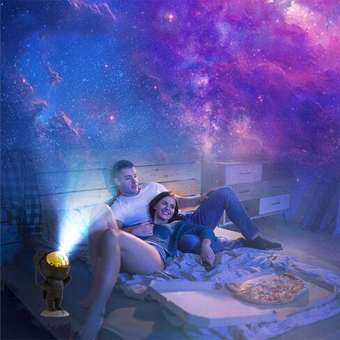 SFOUR Astronaut Galaxy Projector Night Light，Lights for Bedroom,Kids Room Decor Aesthetic, Adjustable Head Angle,Gift for Kids Adults Home Party Ceiling Decor，Christmas Gift in Saudi Arabia