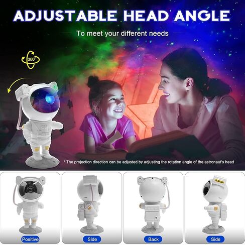 SFOUR Astronaut Galaxy Projector Night Light，Lights for Bedroom,Kids Room Decor Aesthetic, Adjustable Head Angle,Gift for Kids Adults Home Party Ceiling Decor，Christmas Gift in Saudi Arabia
