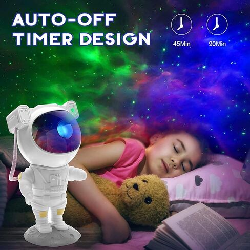 SFOUR Astronaut Galaxy Projector Night Light，Lights for Bedroom,Kids Room Decor Aesthetic, Adjustable Head Angle,Gift for Kids Adults Home Party Ceiling Decor，Christmas Gift in Saudi Arabia