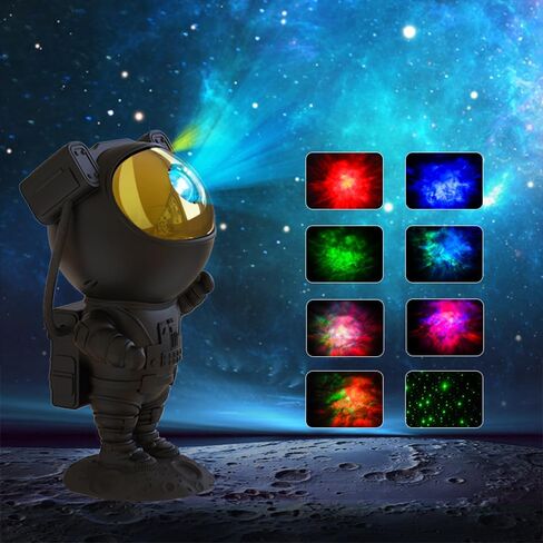 SFOUR Astronaut Galaxy Projector Night Light，Lights for Bedroom,Kids Room Decor Aesthetic, Adjustable Head Angle,Gift for Kids Adults Home Party Ceiling Decor，Christmas Gift in Saudi Arabia