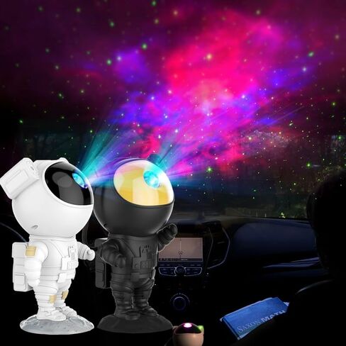 SFOUR Astronaut Galaxy Projector Night Light，Lights for Bedroom,Kids Room Decor Aesthetic, Adjustable Head Angle,Gift for Kids Adults Home Party Ceiling Decor，Christmas Gift in Saudi Arabia