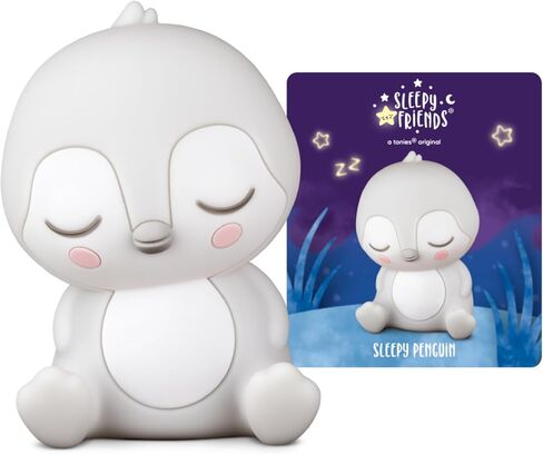 Tonies Night Light - Sleepy Penguin Audio Play Character from Sleepy Friends | Warm Glow | 140 Minutes of Beautifully Composed Melodies | Record Your Own Bedtime Stories in Saudi Arabia