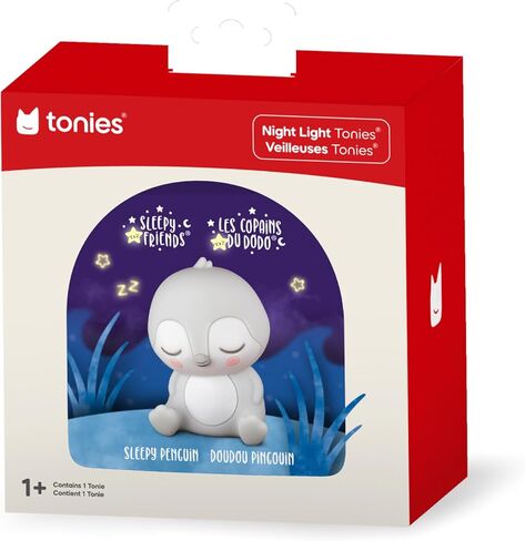 Tonies Night Light - Sleepy Penguin Audio Play Character from Sleepy Friends | Warm Glow | 140 Minutes of Beautifully Composed Melodies | Record Your Own Bedtime Stories in Saudi Arabia