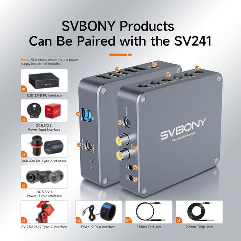 SVBONY SV240 Telescope Filter, 2 Inches Multi-Narrowband Galaxy Nebula Filter Bundle with SV241 Pro Astronomical Telescope Power Management Box, Remote Control for Astrophotography in Saudi Arabia