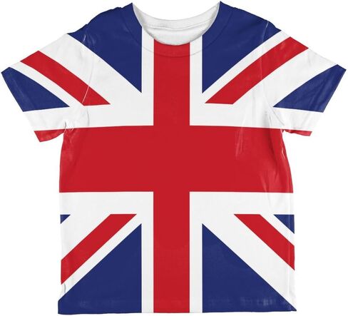 British Flag Union Jack All Over Toddler T Shirt Multi 4T in Saudi Arabia