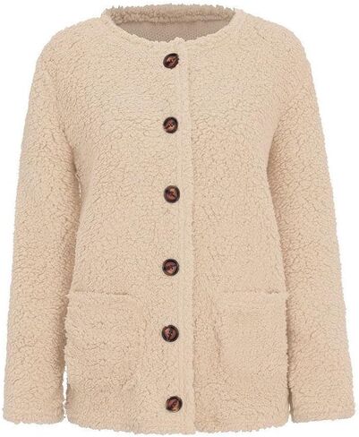 LRMQS Sherpa Jacket Women Trendy Fleece Fuzzy Warm Teddy Cozy Cardigan Sweaters with Pockets Casual Soft Winter Coats Clothes in Saudi Arabia